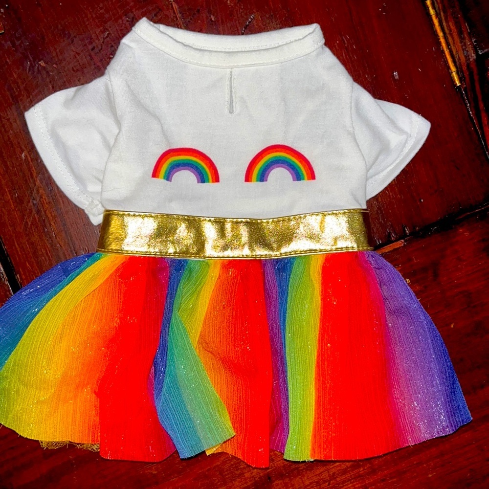 Doggie Rainbow Tutu Dress